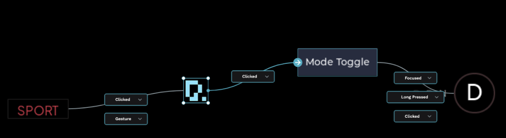 Events editor with drag-and-drop LVGL actions